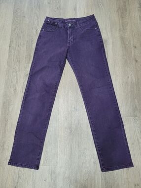 Y2K Purple Denim Jeans Straight Leg Size: M, W28